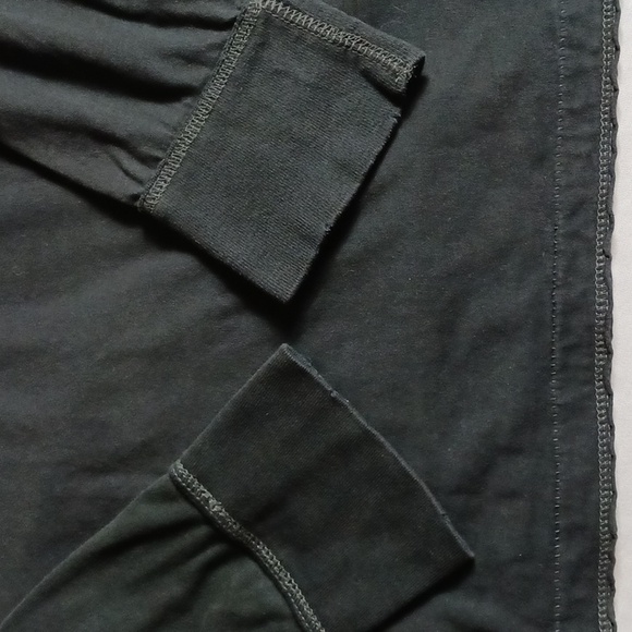 Aeropostale Faded Black Henley Long Sleeve Shirt Y2K Grunge Punk Size L - Picture 6 of 8